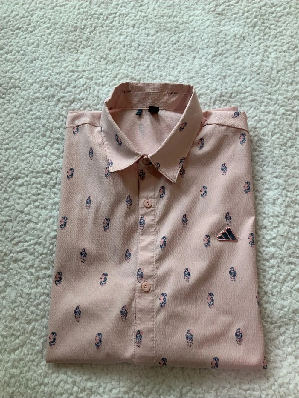 Adidas Golf GO-TO RESORT BUTTON DOWN POLO SHIRT Large